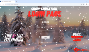 snow login page
