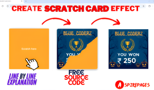 Interactive Scratch Card with Hidden Rewards Revealed on Scratch