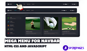 ⚙️ Responsive mega menu built using HTML, CSS, and JS for navbar layout