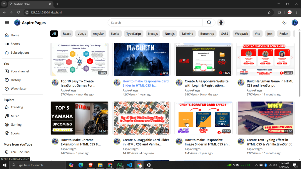 YouTube Clone