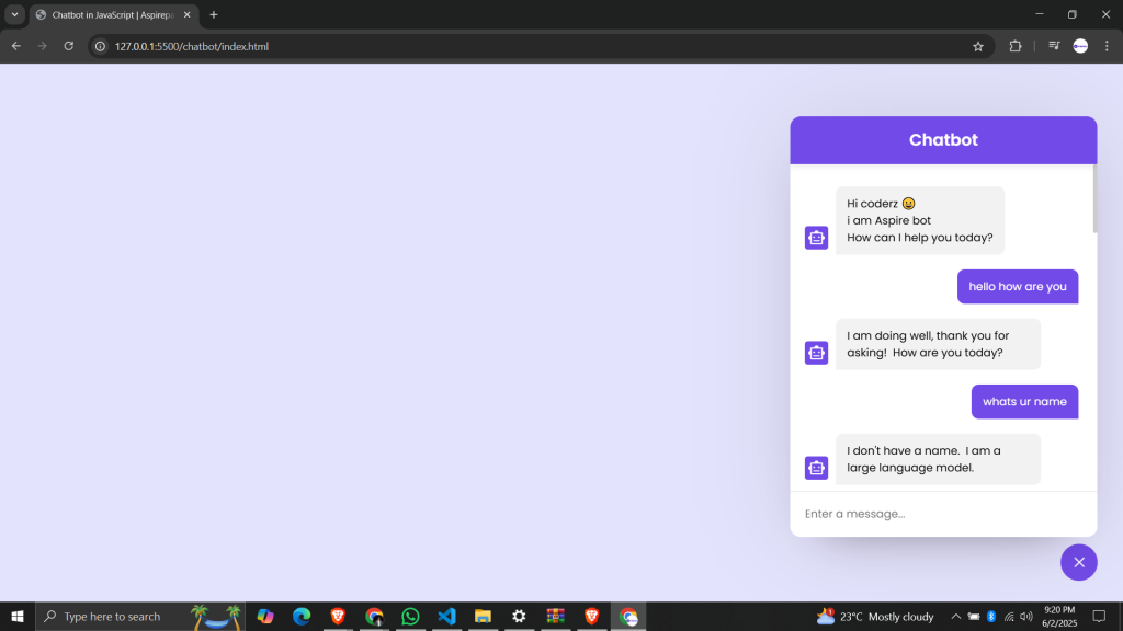 Responsive AI Chatbot Template