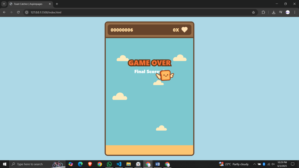 Toast Catcher JavaScript Project
