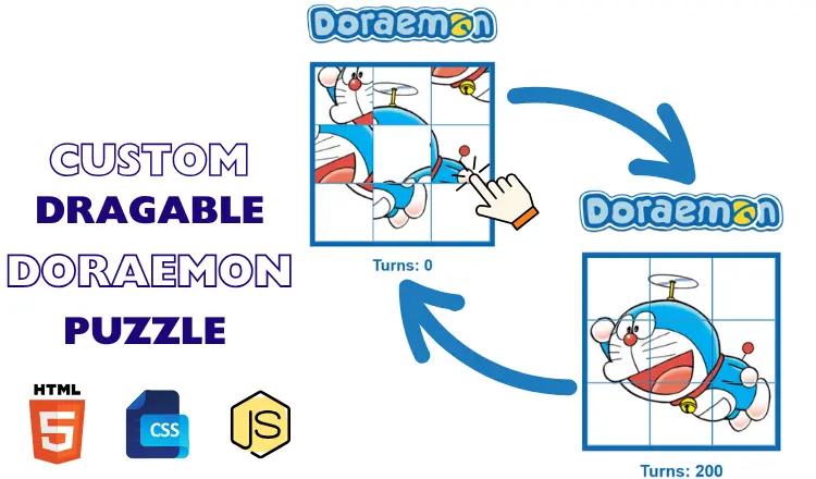 Build a JavaScript Draggable Grid Puzzle – A Fun Mini Project for Beginners with Source Code